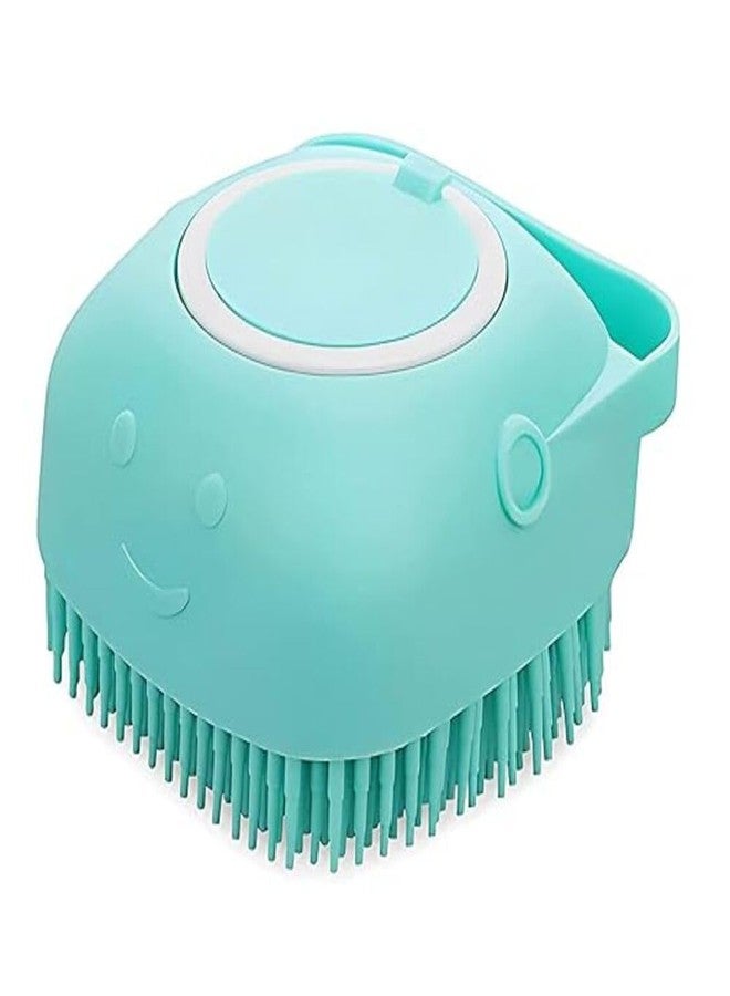 Riviox Dog Bath Brush with Shampoo Dispenser - Soft Silicone Body Scrubber for Pets, Dogs, Cats, Rabbits, and Horses - Easy to Use Bathing Brush - Image 1